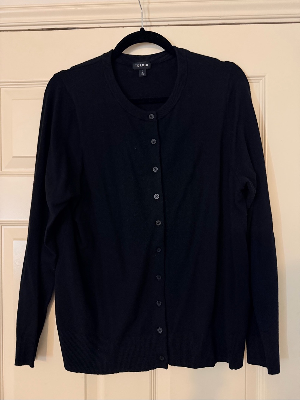 Torrid Black Button-Front Cardigan Sweater